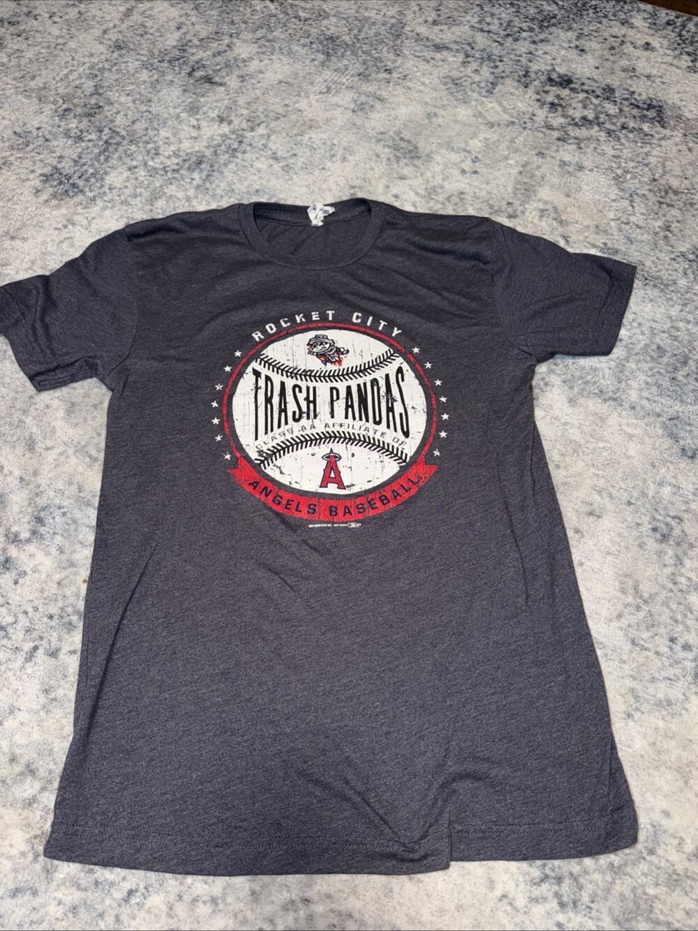 Rocket City Trash Pandas Minor League Baseball Sprocket T Shirt Adult Sz S MiLB